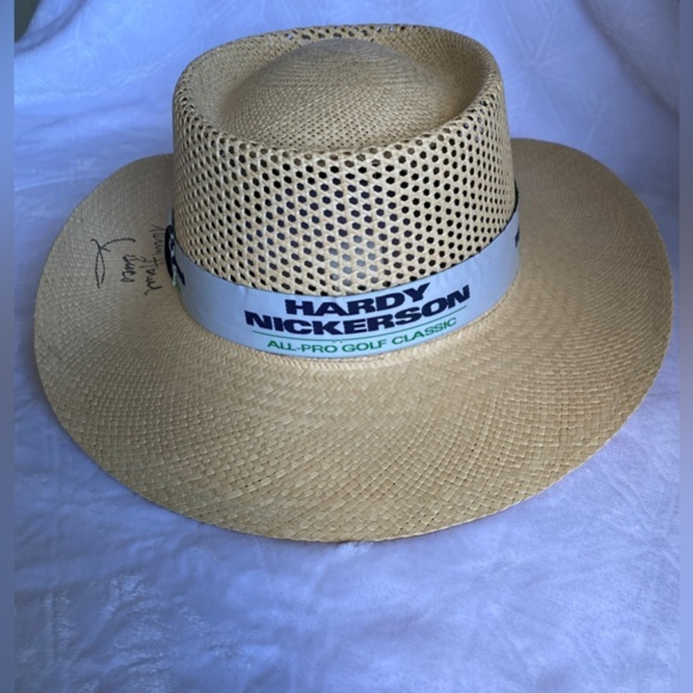 Hardy Nickerson‎ Golf Hat Autographed By Hardy And Kevin House Tampa Bucc’s